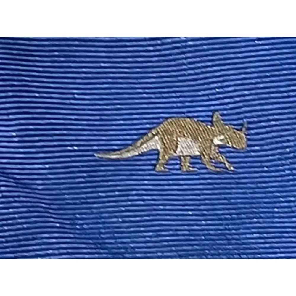 J.Crew Crewcuts Boys Silk Tie, Blue with Dinosaur Print, Size 8-16 Years